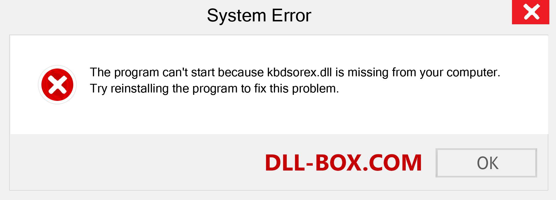  kbdsorex.dll file is missing?. Download for Windows 7, 8, 10 - Fix  kbdsorex dll Missing Error on Windows, photos, images