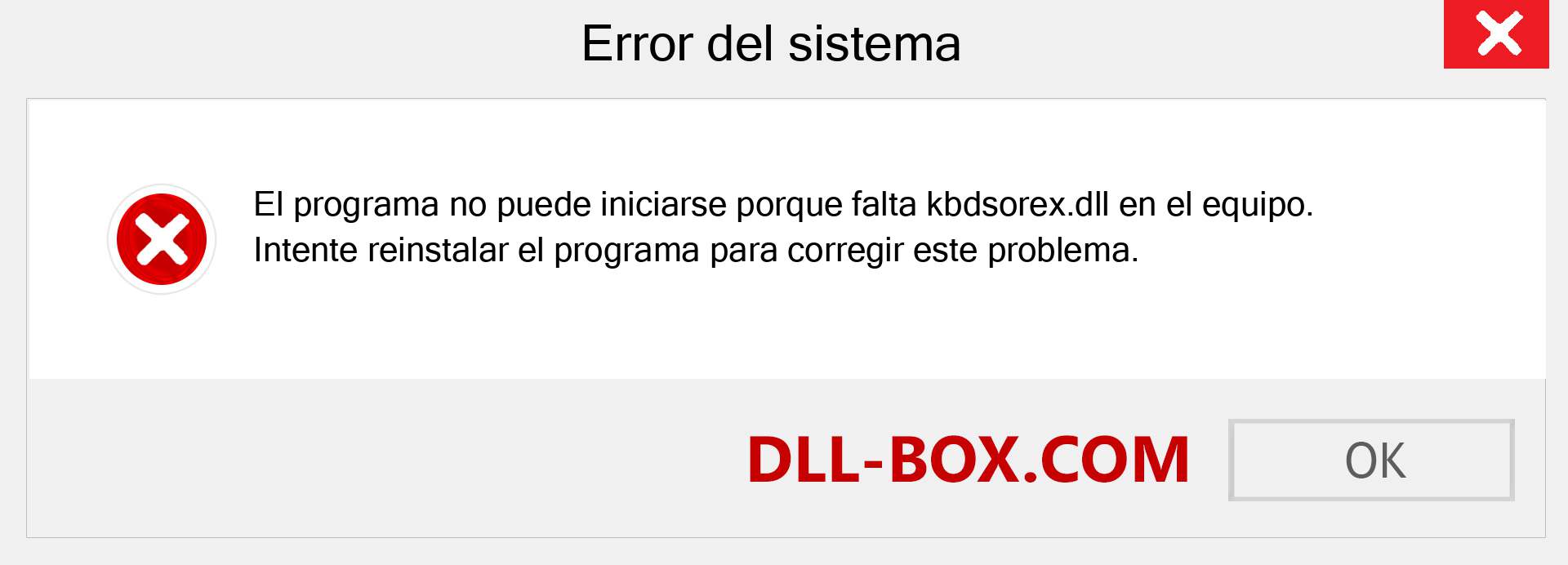 ¿Falta el archivo kbdsorex.dll ?. Descargar para Windows 7, 8, 10 - Corregir kbdsorex dll Missing Error en Windows, fotos, imágenes